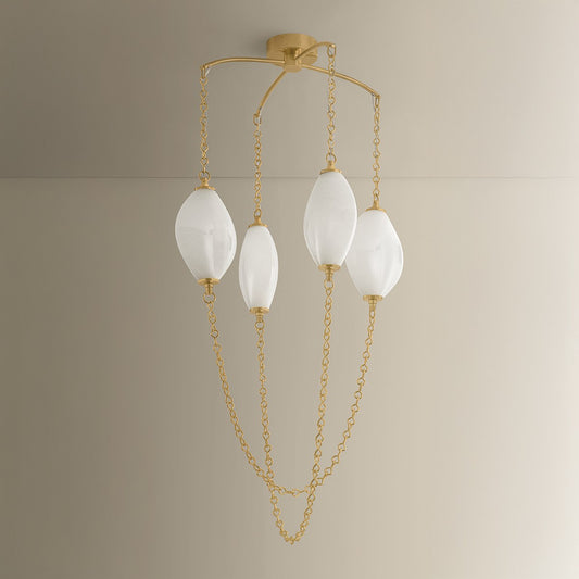 Corbett Positano 29.75" Chandelier Vintage Brass