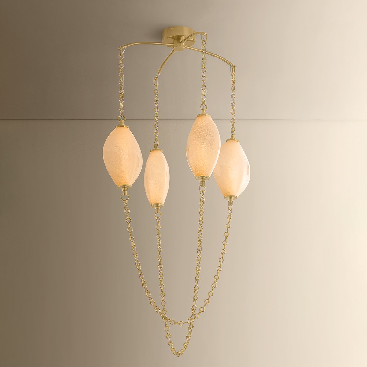 Corbett Positano 29.75" Chandelier Vintage Brass