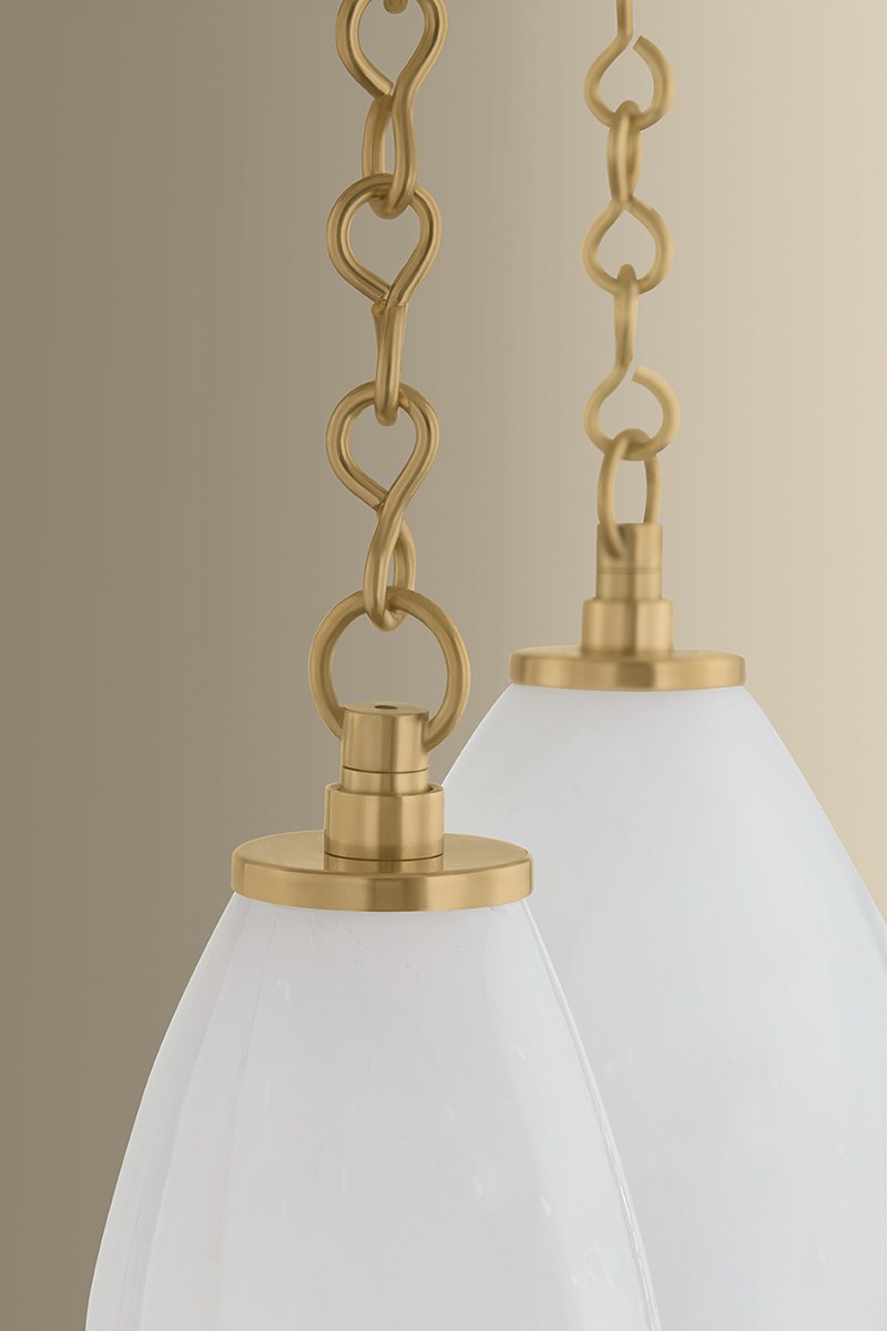 Corbett Positano 29.75" Chandelier Vintage Brass