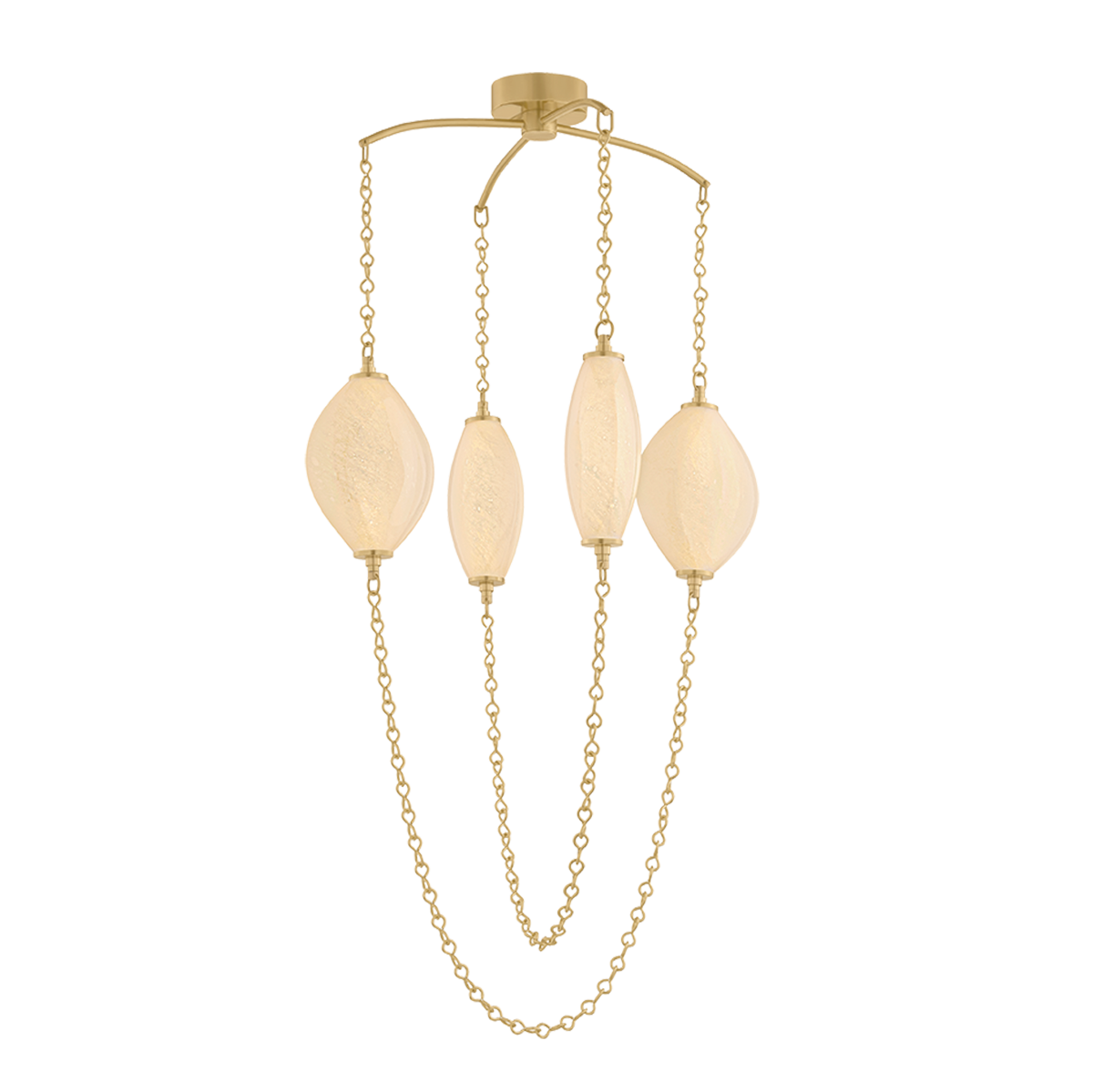 Corbett Positano 29.75" Chandelier Vintage Brass