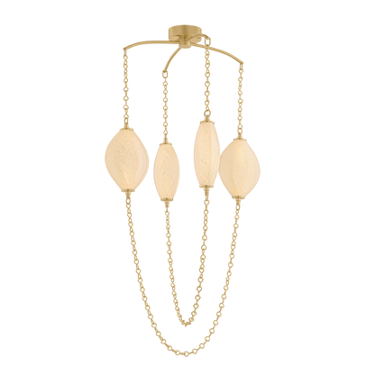 Corbett Positano 29.75" Chandelier Vintage Brass