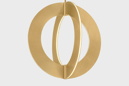Corbett Samos Chandelier Vintage Brass