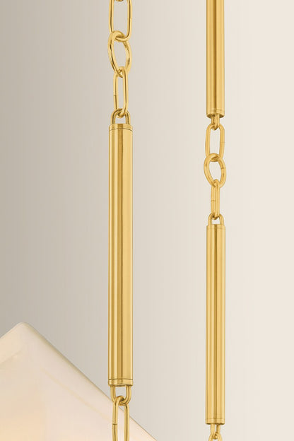 Corbett Solara 3-Light Chandelier Vintage Polished Brass