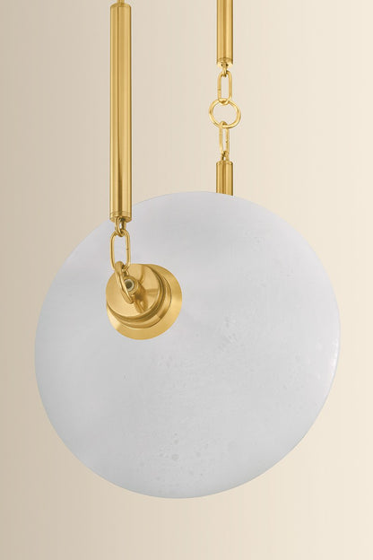 Corbett Solara 3-Light Chandelier Vintage Polished Brass