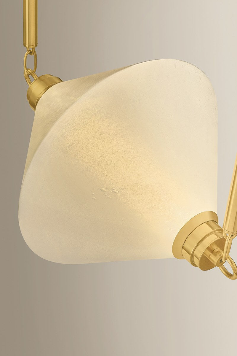 Corbett Solara 5-Light Chandelier Vintage Polished Brass