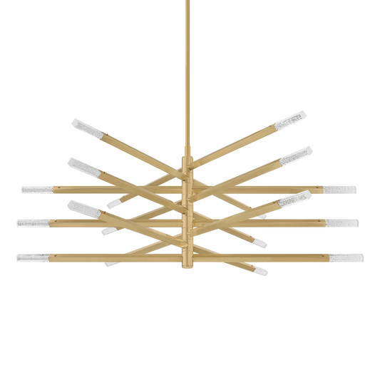 Corbett Strasbourg 56" Chandelier Vintage Brass