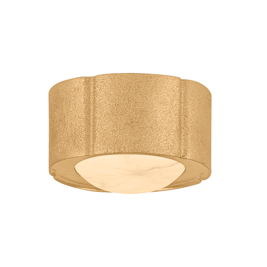 Corbett Teka 6" Flush Mount Vintage Gold Leaf