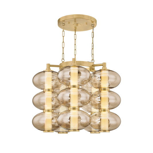 Corbett Toulouse 31" Chandelier Vintage Brass