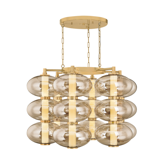 Corbett Toulouse 42" Chandelier Vintage Brass