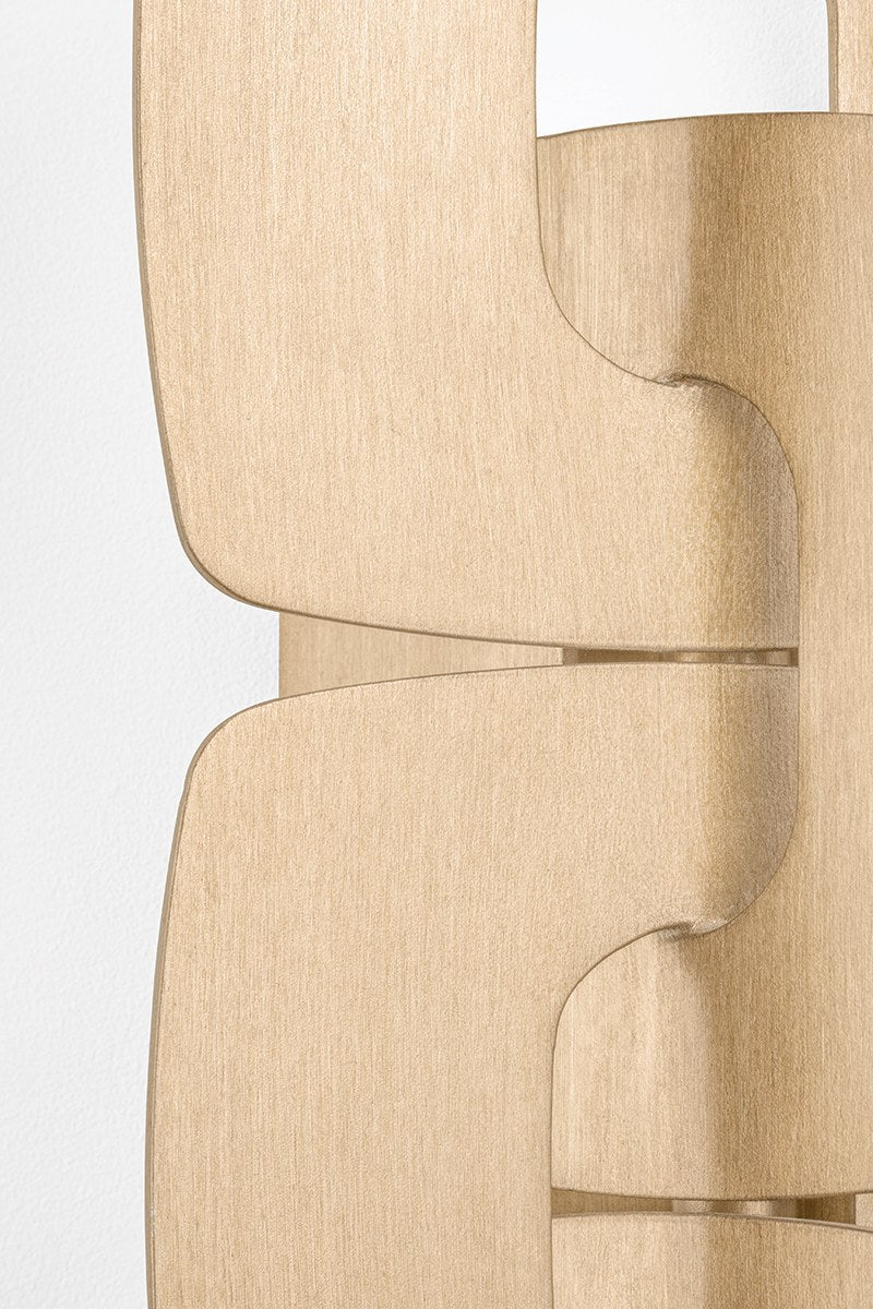 Corbett Trentino Wall Sconce Stria Gold Leaf