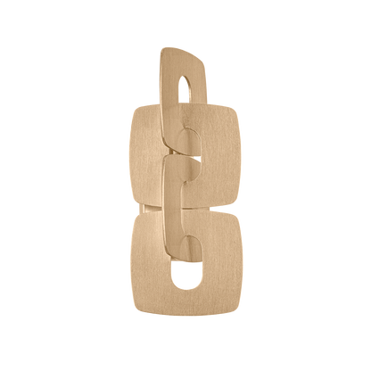 Corbett Trentino Wall Sconce Stria Gold Leaf