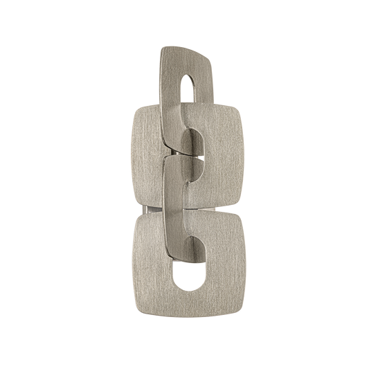 Corbett Trentino Wall Sconce Stria Silver Leaf