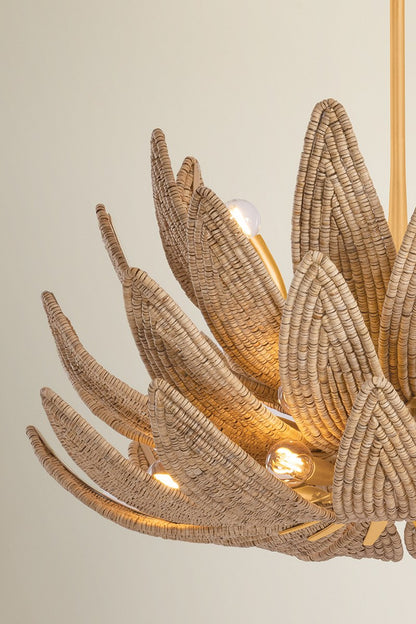 Corbett Varanasi 14-Light Chandelier Vintage Gold Leaf