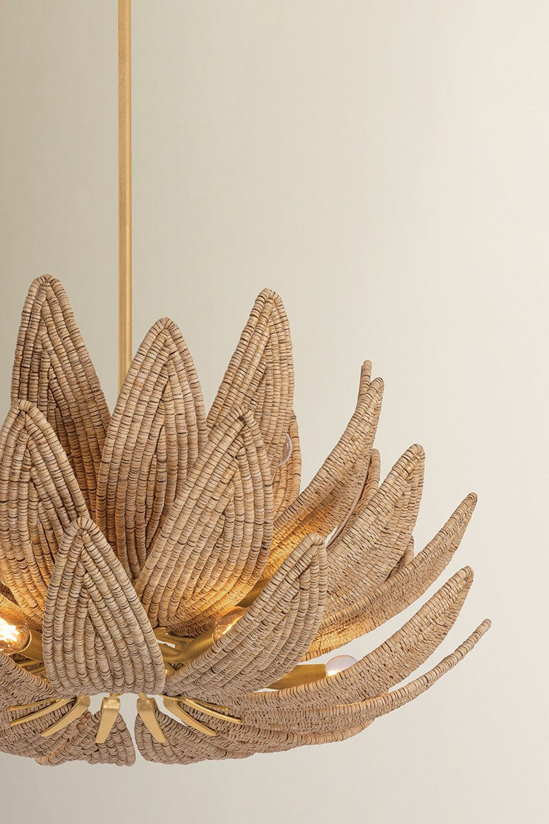 Corbett Varanasi 14-Light Chandelier Vintage Gold Leaf
