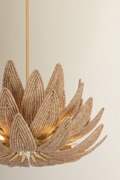Corbett Varanasi 14-Light Chandelier Vintage Gold Leaf