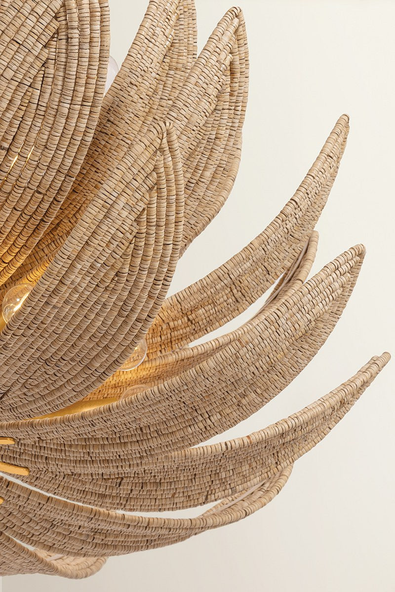 Corbett Varanasi 14-Light Chandelier Vintage Gold Leaf