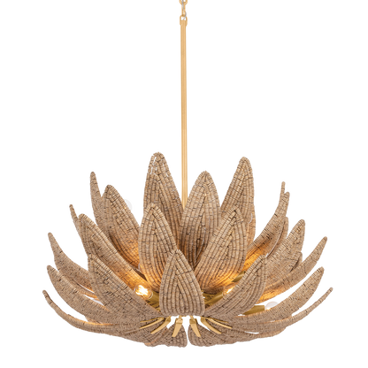 Corbett Varanasi 14-Light Chandelier Vintage Gold Leaf