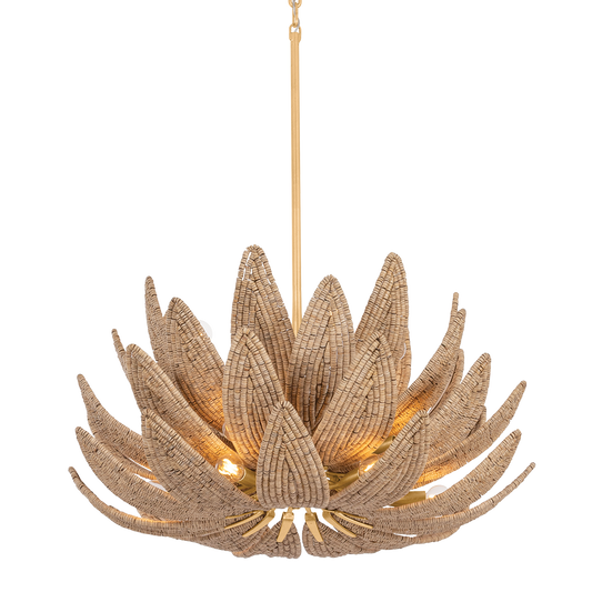 Corbett Varanasi 14-Light Chandelier Vintage Gold Leaf