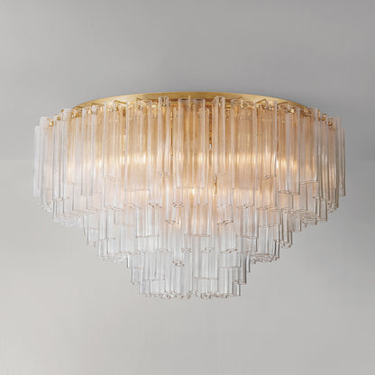 Corbett Varenna 39-Light Flush Mount Vintage Gold Leaf