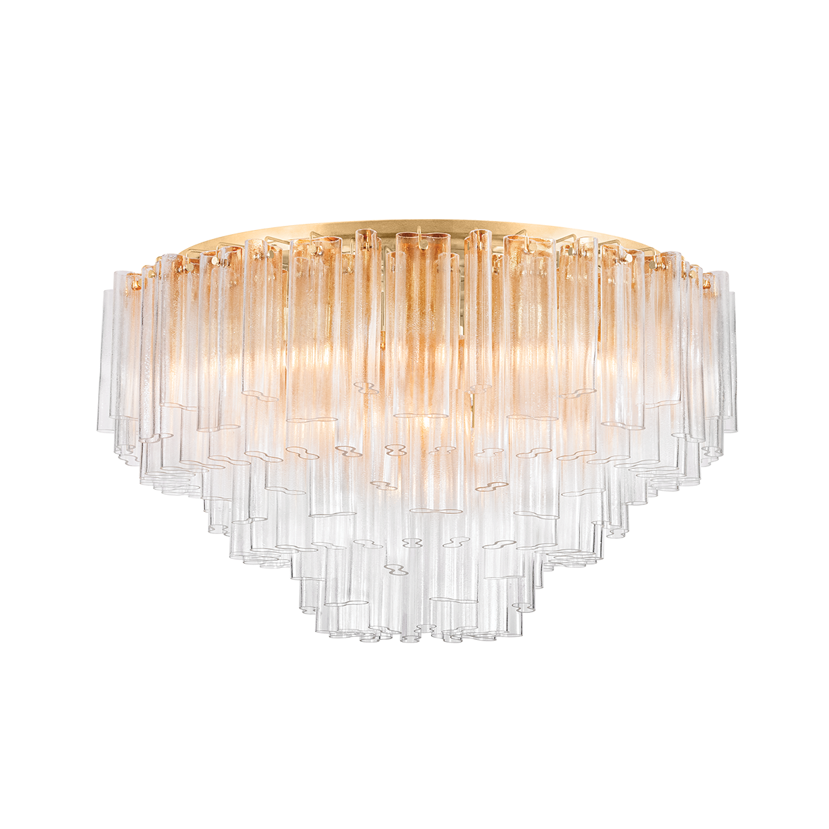 Corbett Varenna 39-Light Flush Mount Vintage Gold Leaf