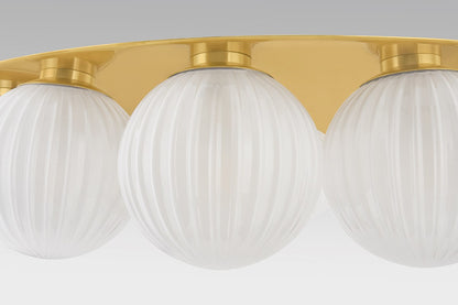 Corbett Vernazza 12-Light Flush Mount Vintage Polished Brass