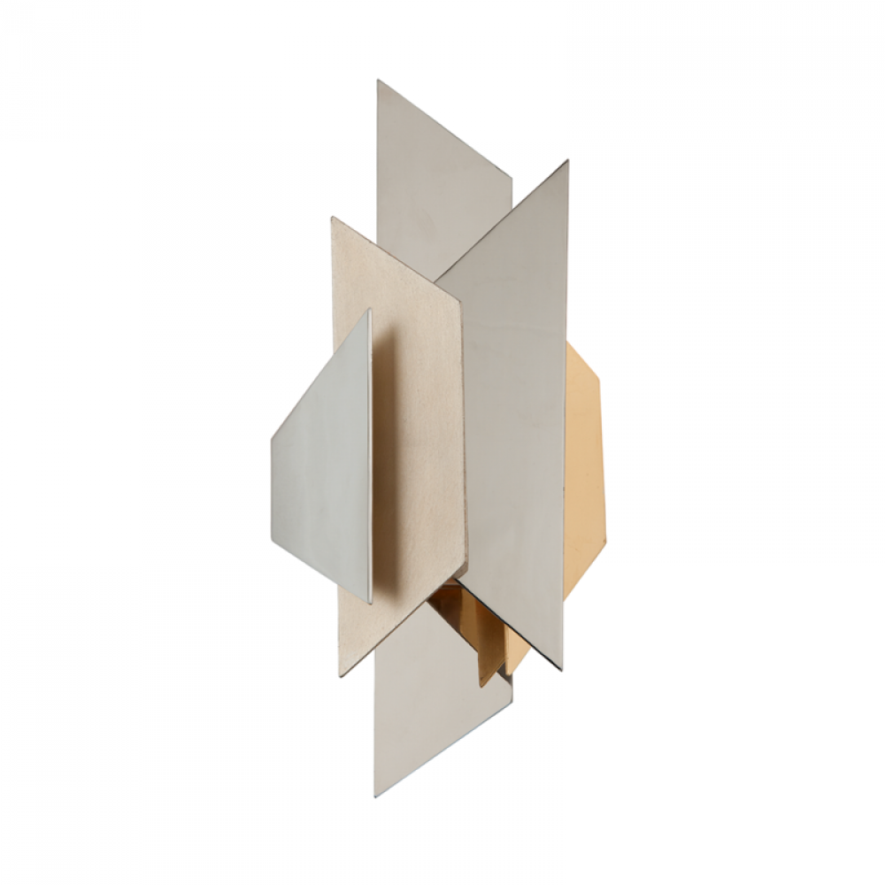 Corbett Modernist Wall Sconce Gold, Silver, Steel