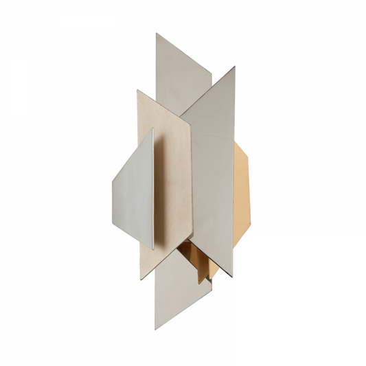 Corbett Modernist Wall Sconce Gold, Silver, Steel