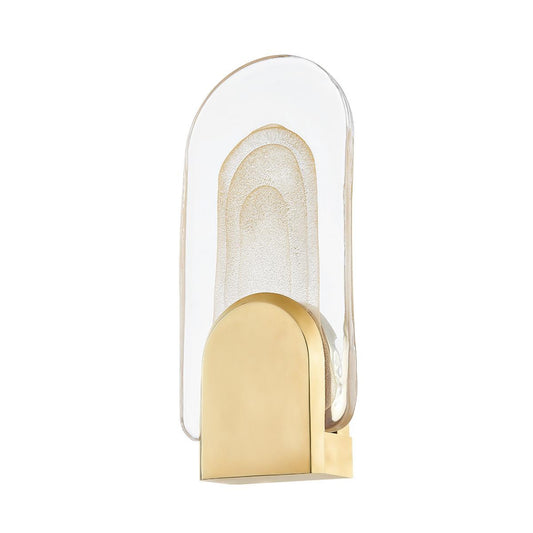 Corbett Morganite LED Wall Sconce Vintage Brass