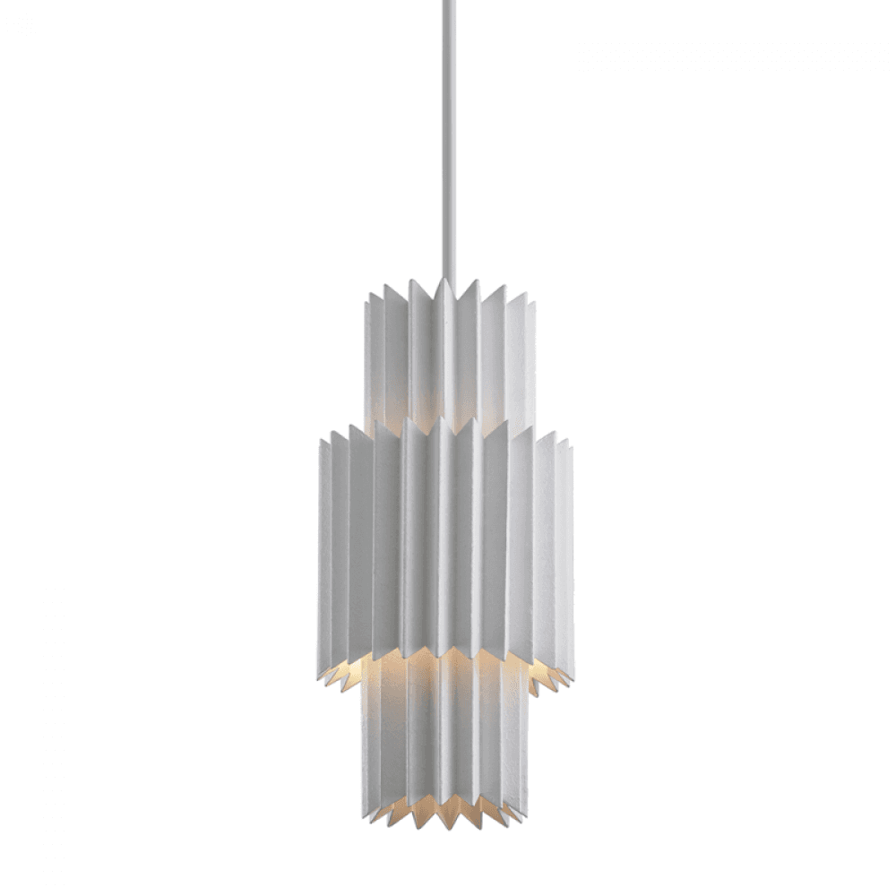 Corbett Moxy Pendant Gesso White