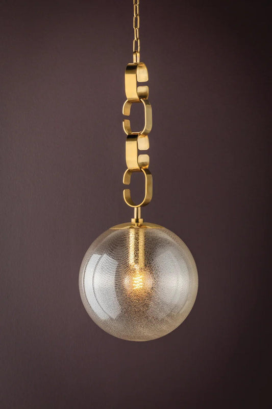 Corbett Nessa Pendant, 1-Light, Brass, 30"H (374-13-VB CYAR)
