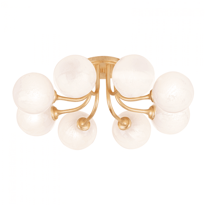 Corbett Onyx Semi Flush Mount Gold