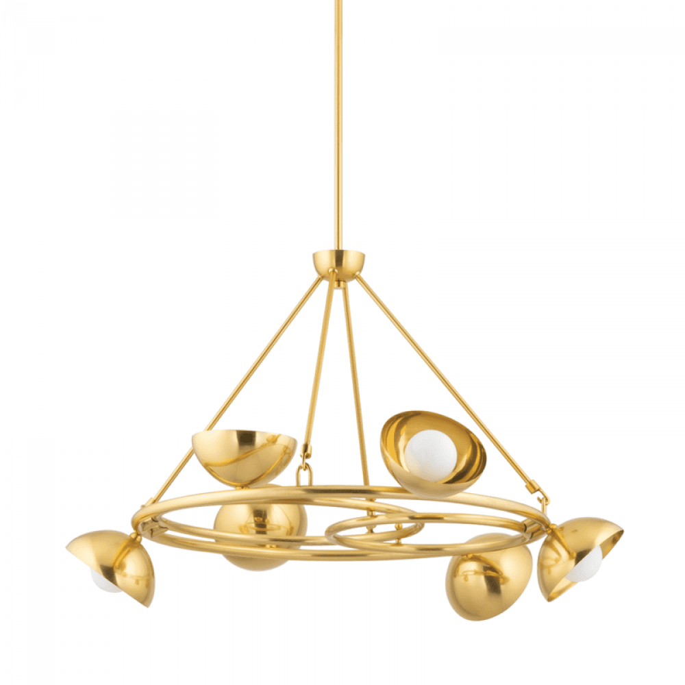 Corbett Oraibi Chandelier Brass