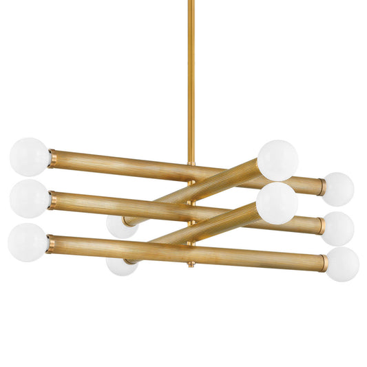 Corbett Pienza Chandelier Brass