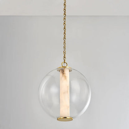 Corbett Pietra Pendant 1-Light Brass 18"H