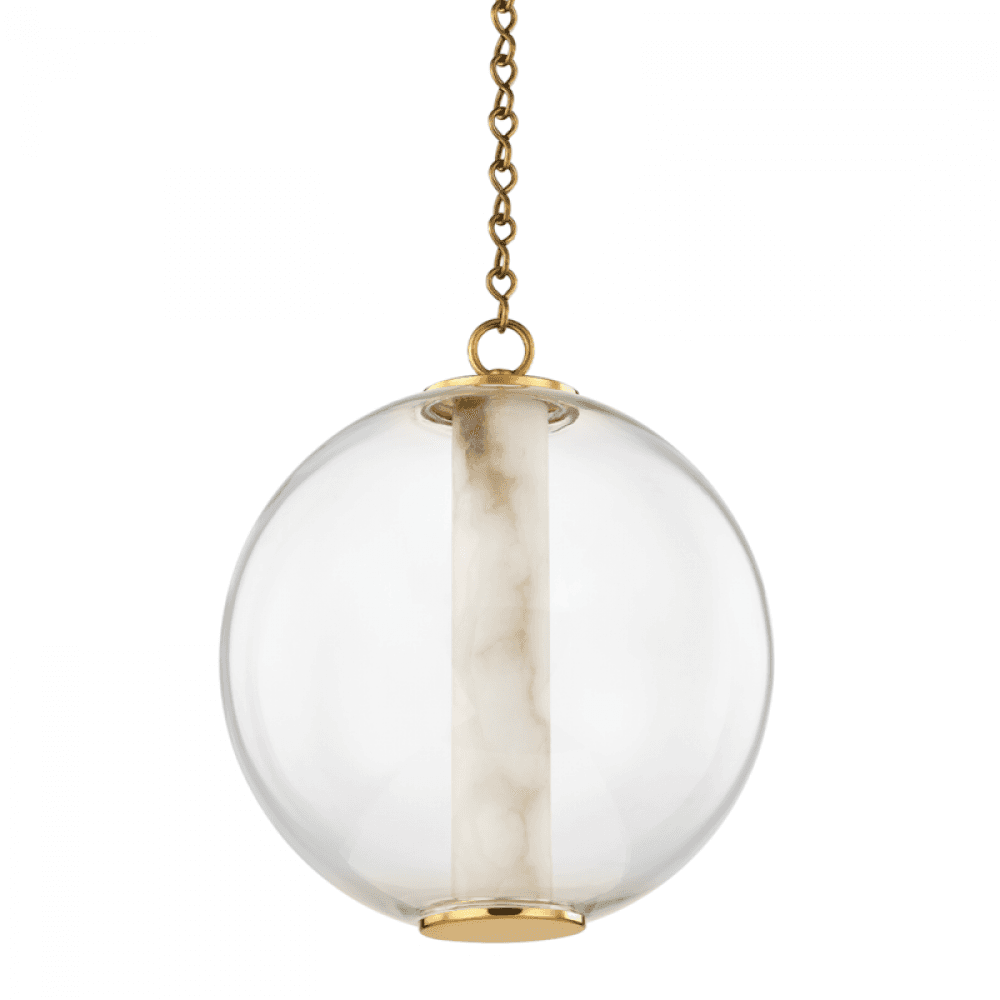 Corbett Pietra Pendant Brass
