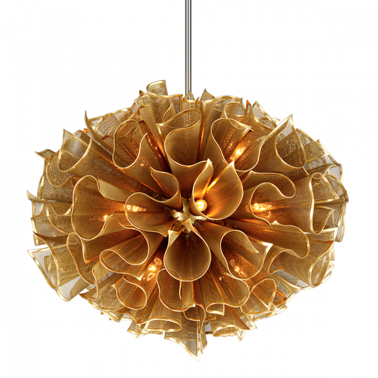 Corbett Pulse Chandelier Gold