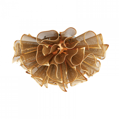 Corbett Pulse Semi Flush Mount Gold