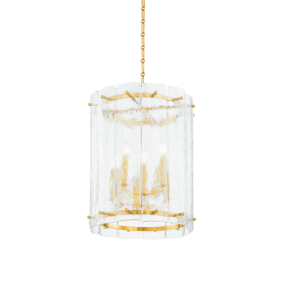 Corbett Rio Indoor Lantern Pendant 8-Light Brass