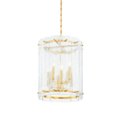 Corbett Rio Indoor Lantern Pendant 8-Light Brass