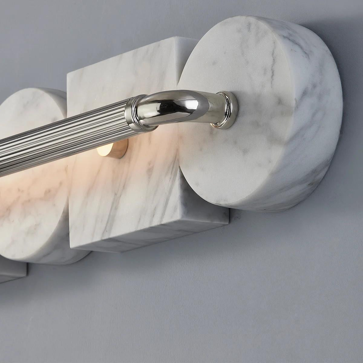 Corbett Sena Wall Sconce 2-Light Nickel