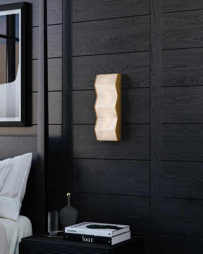 Corbett Tanzanite Wall Sconce, 1-Light, LED, Brass, 16.5"H (379-01-VB CZ78)