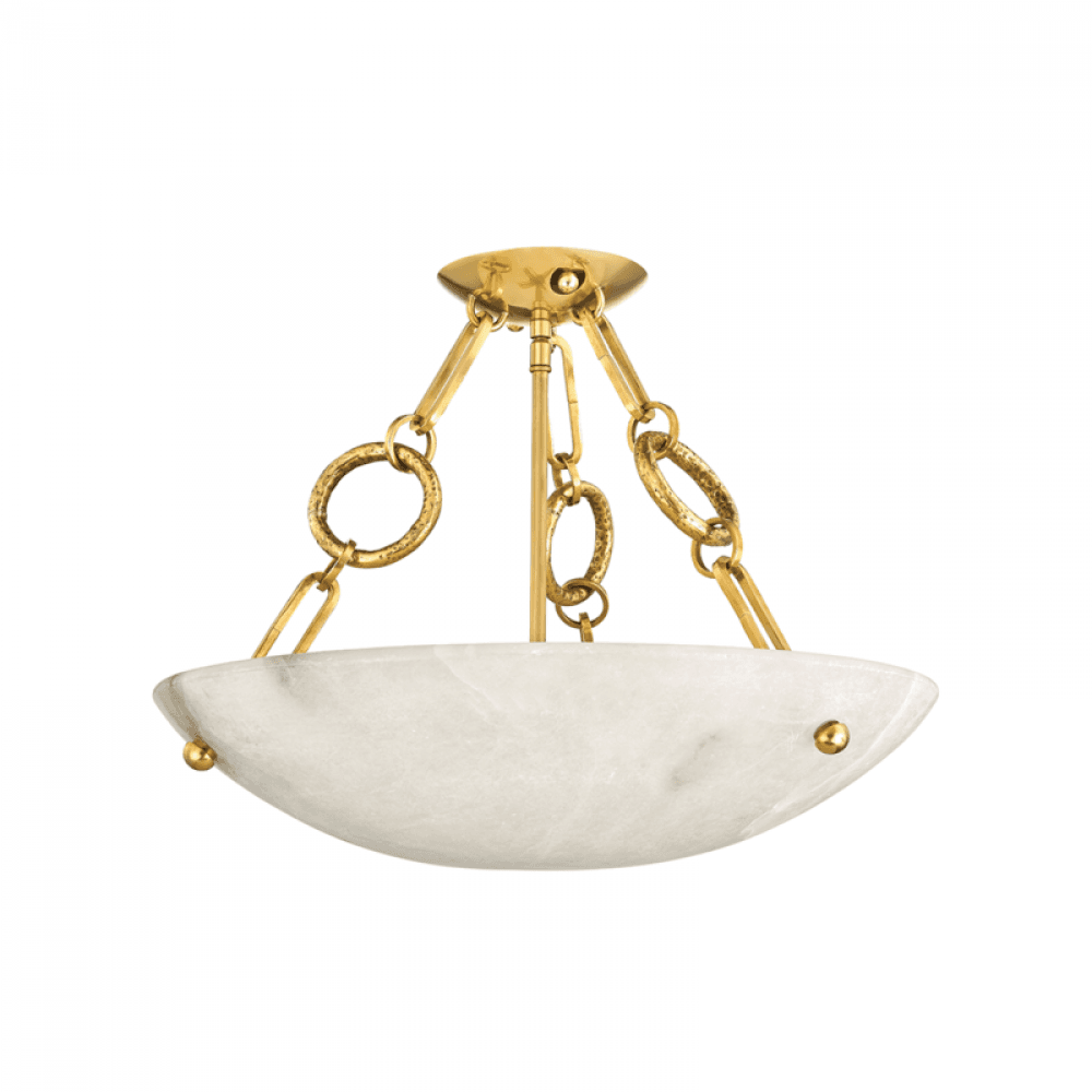 Corbett Yadira Semi Flush Mount Brass