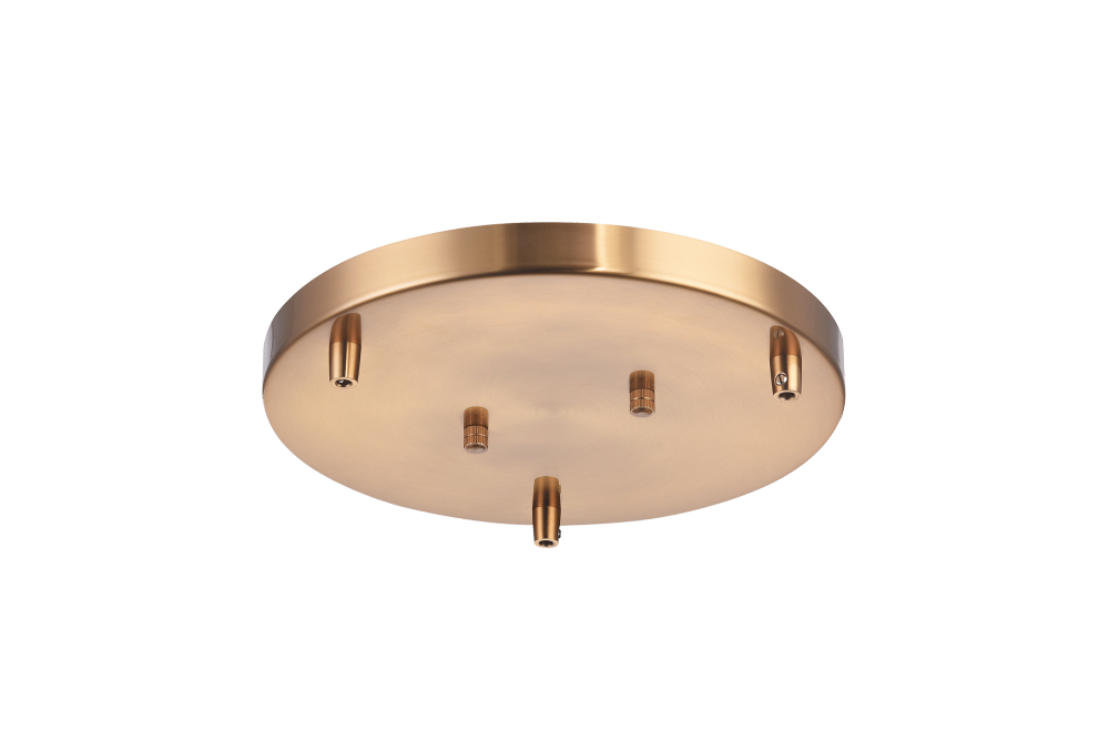 Matteo Lighting 11-in Multi Ceiling Canopy (Line Voltage) Aged Gold Brass