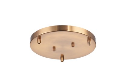 Matteo Lighting 11-in Multi Ceiling Canopy (Line Voltage) Aged Gold Brass