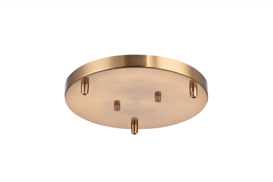 Matteo Lighting 11-in Multi Ceiling Canopy (Line Voltage) Aged Gold Brass