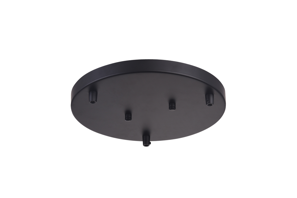 Matteo Lighting 11-in Multi Ceiling Canopy (Line Voltage) Black