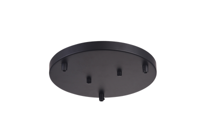 Matteo Lighting 11-in Multi Ceiling Canopy (Line Voltage) Black
