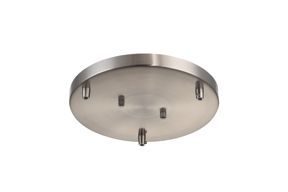 Matteo Lighting 11-in Multi Ceiling Canopy (Line Voltage) Brushed Nickel