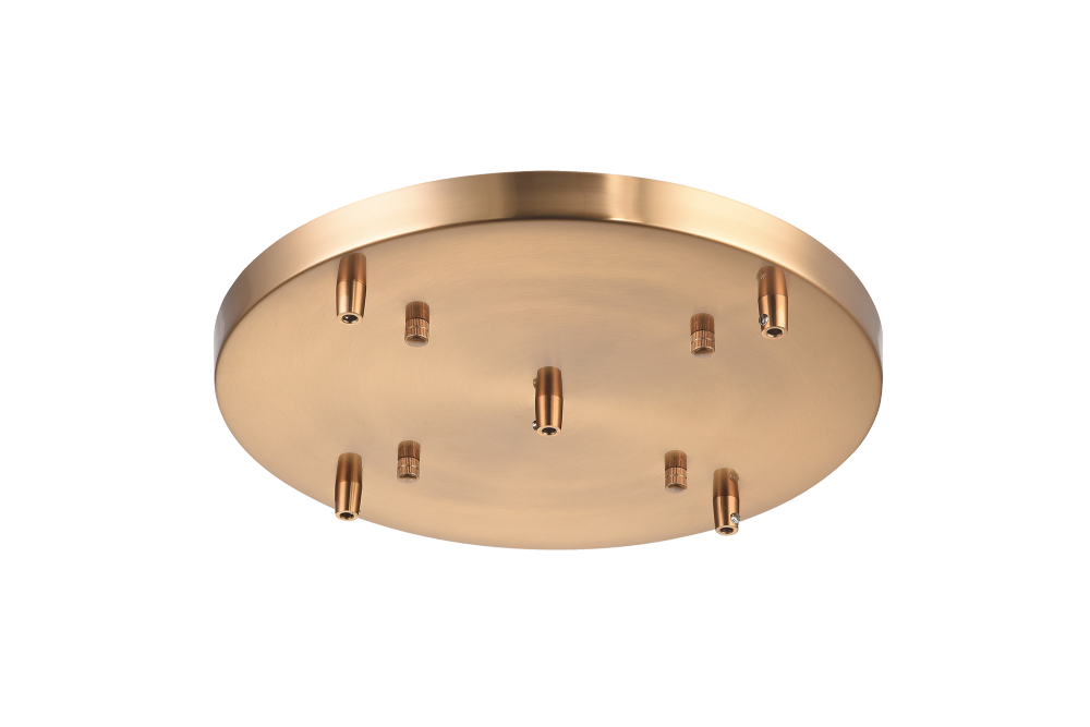 Matteo Lighting 14-in Multi Ceiling Canopy (Line Voltage) Aged Gold Brass