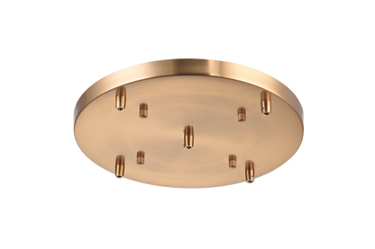 Matteo Lighting 14-in Multi Ceiling Canopy (Line Voltage) Aged Gold Brass